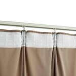 vidaXL Rideaux occultants avec crochets 2 Pièces Velours Beige 140x225 cm
