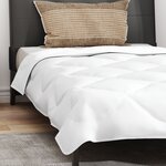 vidaXL Duvet avec Oreiller Autre 2 Pièces Blanc 135 x 200 cm Microfibre