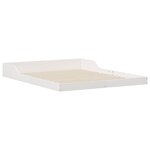 vidaXL Cadre de lit Blanc 140 x 210 cm Bois massif en pin