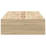 vidaXL Lit de rangement en chêne Sonoma 90x190 cm