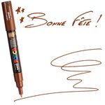 Marqueur Posca Marron PC1MC Pointe conique extra-fine