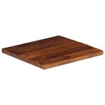 vidaXL Dessus de table 50x50x3 8 cm carré bois massif de récupération