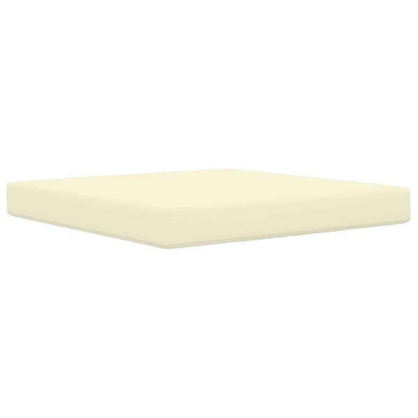 vidaXL Coussin de canapé d'extérieur Crème 80 x 80 x 8 cm Polyester
