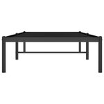 vidaXL Cadre de lit métal noir 80x200 cm