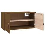 vidaXL Armoires murales 2Pièces Marron miel 60x30x30cm Bois de pin massif