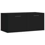 vidaXL Armoire murale noir 80x36 5x35 cm bois d'ingénierie