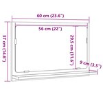 vidaXL Armoire à miroir de salle de bain gris béton bois d'ingénierie