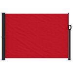 vidaXL Auvent latéral rétractable rouge 140x600 cm