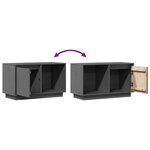 vidaXL Meuble TV Gris 74x35x44 cm Bois de pin massif