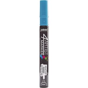 Marqueur peinture 4ARTIST pointe ogive 4 mm BLEU CLAIR PÉBÉO