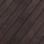 vidaXL Tapis carré marron foncé 100x100 cm bambou