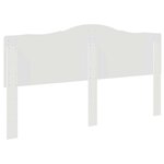 vidaXL Tête de lit avec tête de lit Blanc 180 cm Bois d'ingénierie
