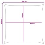 vidaXL Voile d'ombre Bleu et Blanc 6 x 6 m HDPE