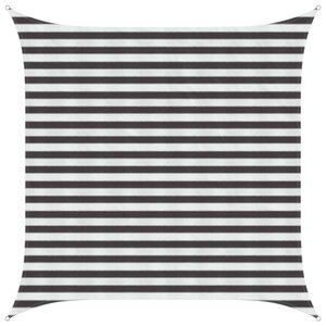 vidaXL Voile d'ombre Anthracite et blanc 2 5 x 2 5 m HDPE