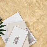 vidaXL Tapis en Peau de Mouton Synthétique Crème 100 x 100 cm