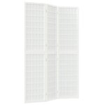 vidaXL Cloison de séparation pliable 3 panneaux 120x170 cm Blanc