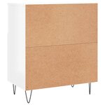 vidaXL Buffets 3 Pièces blanc brillant bois d'ingénierie