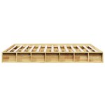 vidaXL Cadre de lit sans matelas 140x200 cm bois massif de chêne