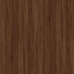 vidaXL Table de chevet Chêne brun 50x46x50 cm Bois d'ingénierie