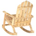 vidaXL Chaise à bascule de jardin Bois de manguier solide