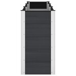 vidaXL Jardinière surélevée Noir 300 x 50 x 91 cm WPC et Aluminium