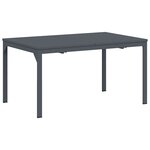 vidaXL Ensemble de salle à manger pour jardin 9 Pièces Gris Poly rotin