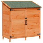 vidaXL Abri de jardin avec toit Marron 106 5 x 56 x 113 5 cm