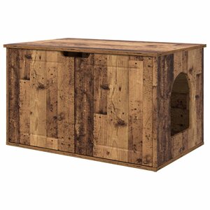 vidaXL Maison pour chat Bois ancien 85 x 55 x 50 5 cm