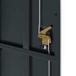 vidaXL Classeur anthracite 105x40x180 cm acier