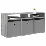 vidaXL Basboard avec tiroir Gris Sonoma 102 x 32 x 48 5 cm