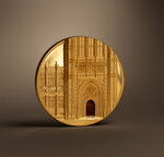 Pièce de monnaie en Or 500 Dollars g 155.5 (5 oz) Millésime 2023 Tiffany Art PALACE OF WESTMINSTER