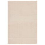 vidaXL Tapis shaggy doux lavable 160x230 cm Antidérapant Beige