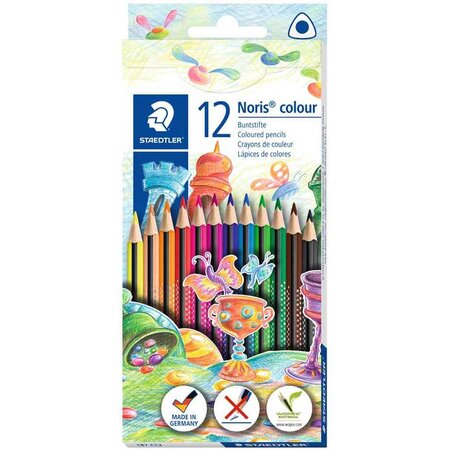 Crayon de couleur noris colour  étui en carton de 12 staedtler