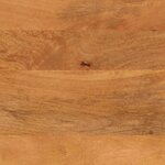 vidaXL Meuble de lavabo de bain marron et noir bois massif de manguier