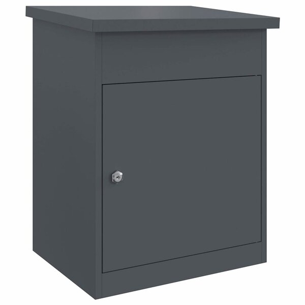 vidaXL Boîte de dépôt de colis Anthracite 44 x 35 x 59 cm Acier