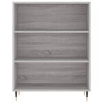 vidaXL Buffet haut Sonoma gris 69 5x34x180 cm Bois d'ingénierie