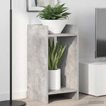 vidaXL Support de Plante Gris béton 30 x 30 x 60 cm Bois d'ingénierie