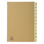 Trieur rigide 24 compartiments de A à Z Forever Kraft - A4 - Kraft brun EXACOMPTA