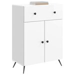 vidaXL Buffet Blanc brillant 66 x 34 5 x 90 cm Bois d'ingénierie
