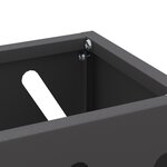 vidaXL Support de parapluie noir - 28x12x41 cm en acier
