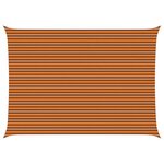 vidaXL Voile d'ombre Orange et marron 5 x 7 m 100   polyester Oxford