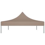 vidaXL Toit de tente de réception 4x3 m Taupe 270 g/m²