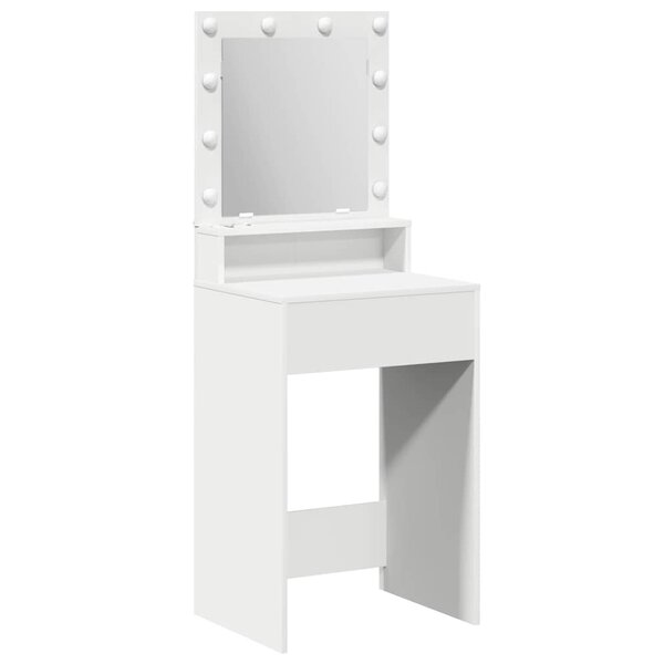vidaXL Table de Toilette Blanc 50 x 41 x 135 cm Bois d'ingénierie