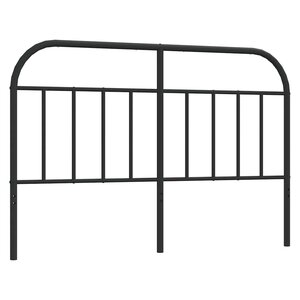 vidaXL Tête de lit de remplacement métal noir 140 cm
