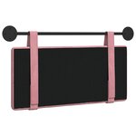vidaXL Tête de lit suspendue Rose Velours