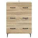 vidaXL Armoire à tiroirs Chêne Sonoma 66 x 34 5 x 89 5 cm