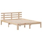 vidaXL Lit bibliothèque sans matelas 140x200 cm bois massif de pin