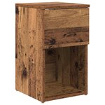vidaXL Armoire de lit 2 Pièces Bois ancien 29 x 31 5 x 49 cm