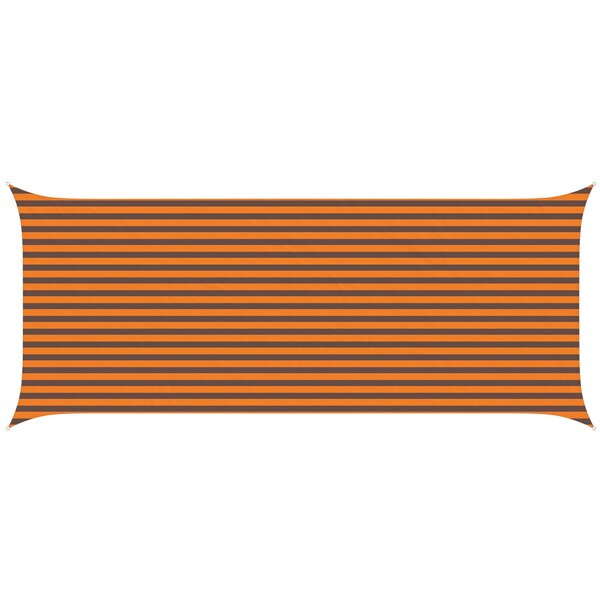 vidaXL Voile d'ombre Orange et marron 2 5 x 6 m 100   polyester Oxford