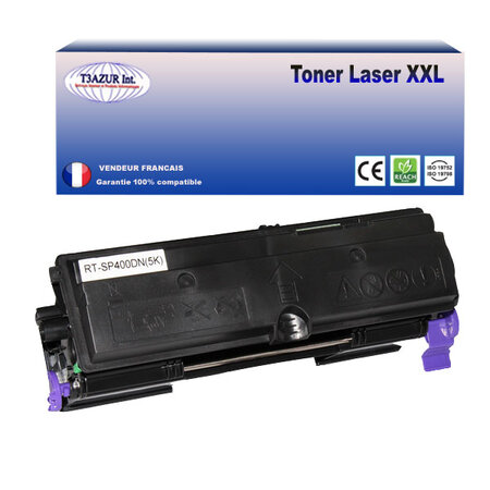 Toner compatible avec ricoh aficio sp400dn  sp450dn remplace ricoh aficio sp400dn/ sp450dn- 5 000 pages - t3azur